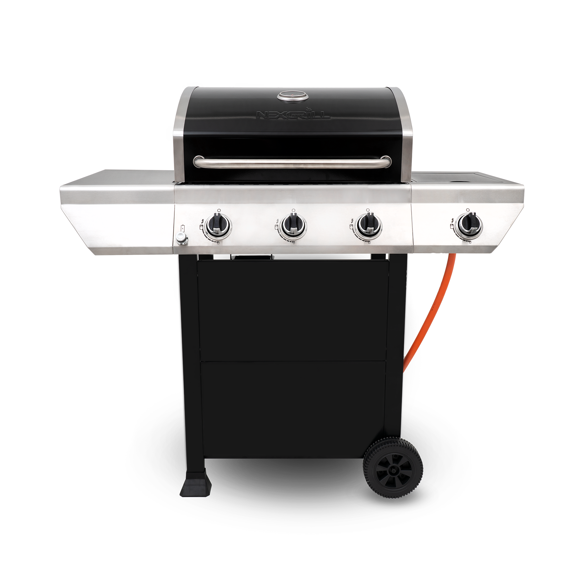 Classic 3-Burner Gas Grill with Stainless Steel Side Burner